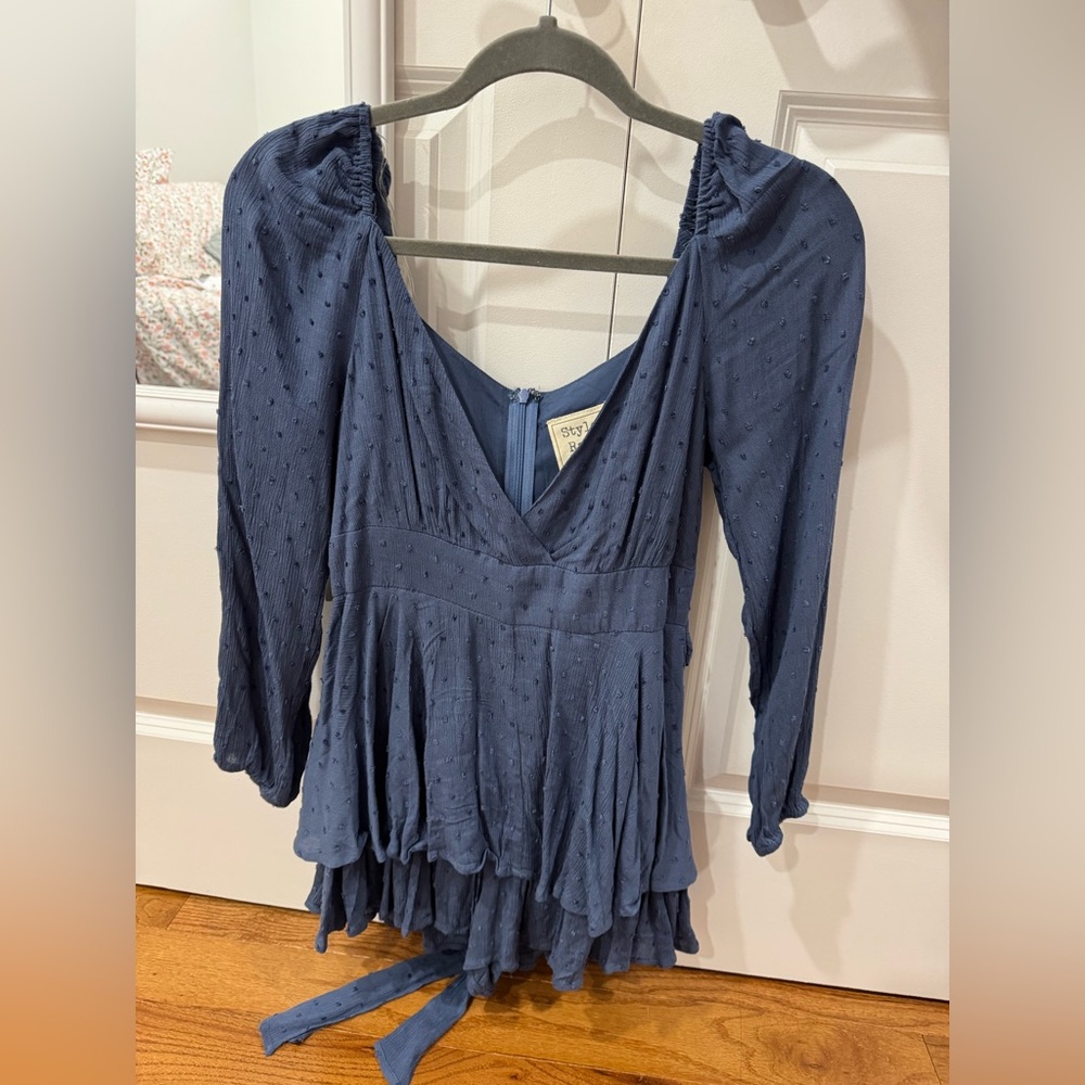 Blue Longsleeve Romper